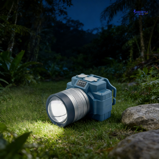 ShiErTu Đ&egrave;n pha pin lithium c&oacute; độ ph&oacute;ng đại mạnh 32MM cho k&iacute;nh thi&ecirc;n văn-V585