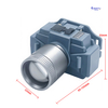 ShiErTu Đ&egrave;n pha pin lithium c&oacute; độ ph&oacute;ng đại mạnh 32MM cho k&iacute;nh thi&ecirc;n văn-V585