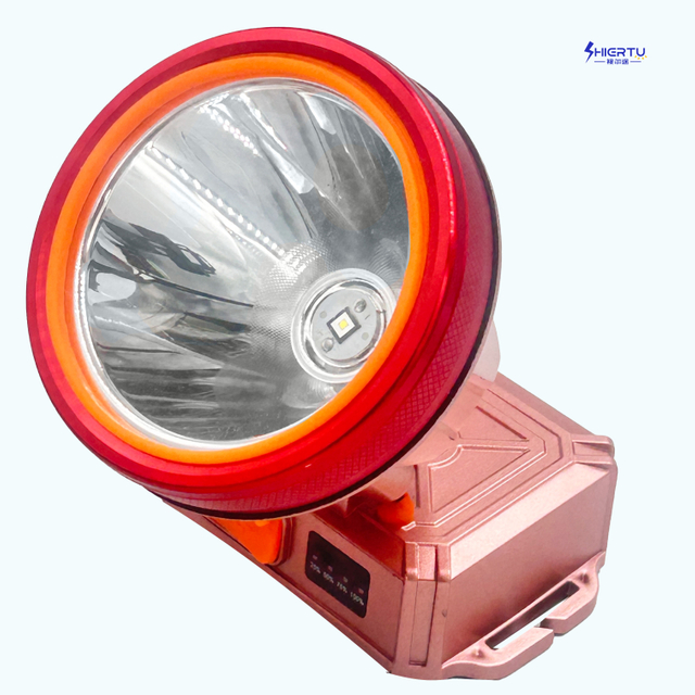 ShiErTu Đ&egrave;n pha chiếu s&aacute;ng bằng pin lithium 78MM Laser Cannon-8003